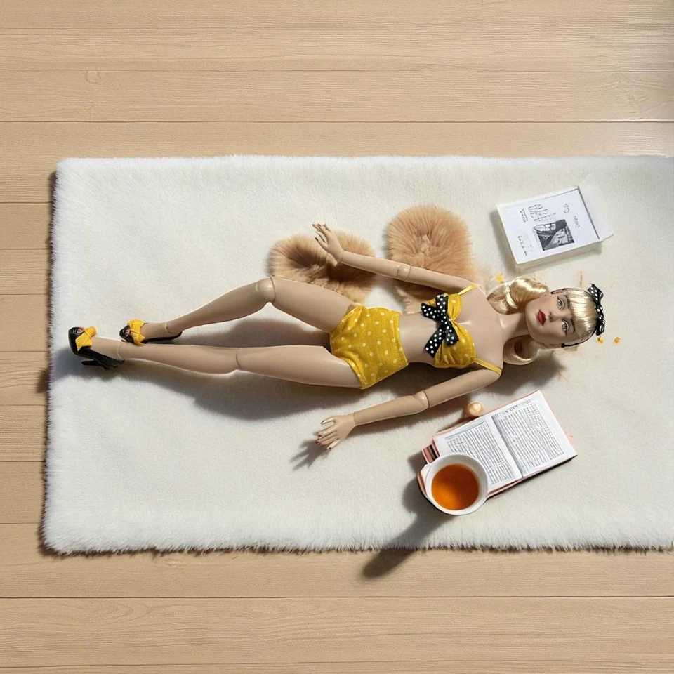 Muñeca Basic Dixie 16" Tonner 2015 Cuerpo Elegante con Soporte Kit Cara Pelo Platino Foto 4 de 4