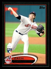 Zach McAllister Cleveland Indians 2012 Topps Black #570 SN /61