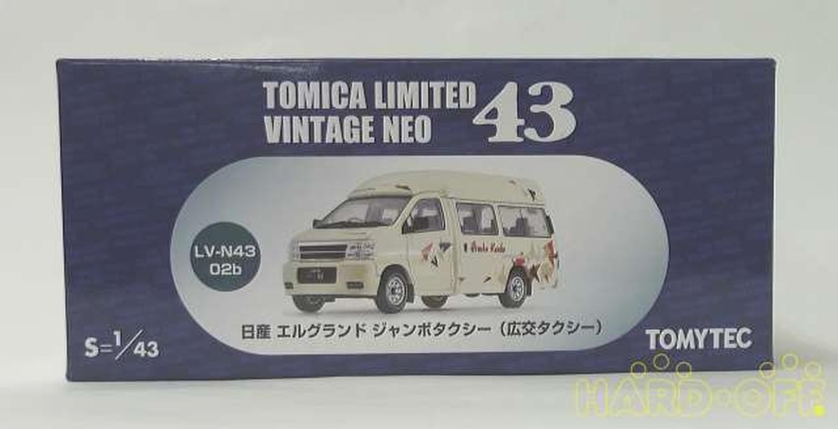 CIJ 1/43 エヴィアン トラック Tomy Tec 1/43 Scale Nissan Elgrand Jumbo Taxi Wide