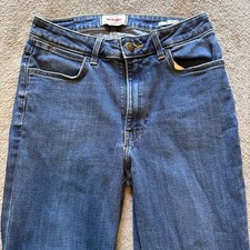 Wrangler High Rise Bold Boot Jeans Women's Size 2x32 Denim Stretch Blue