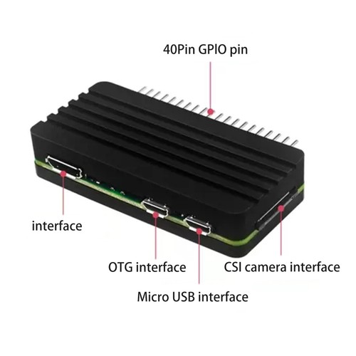 Robust Aluminum for Case for Zero 2 for W Enclosure Easy Access Por - Afbeelding 3 van 8