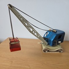 GAMA Toys U.S. Gru in latta con secchio Zona Germania anni 50/60. Funzionante