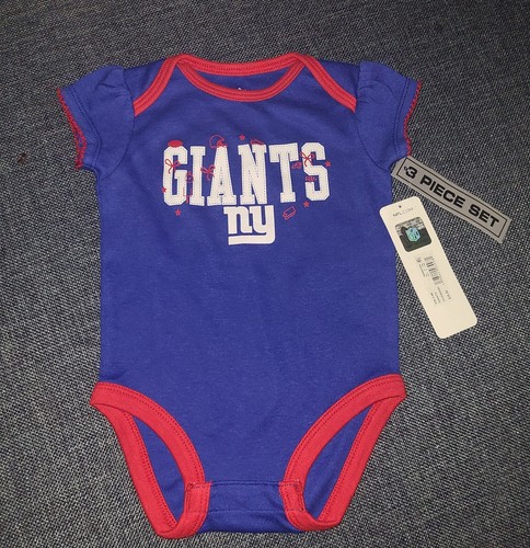 (3) New York NY Giants NFL Kleinkind Baby Neugeborenes Trikot Shirt 6-9 M 6-9 Monate Neu - Bild 1 von 4