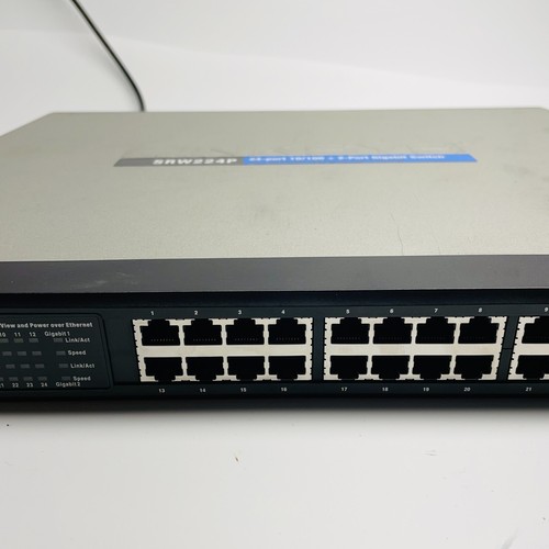 Linksys SRW224P 24 Port 10/100 + 2-Port Gigabit Switch with Webview and PoE - Picture 6 of 12