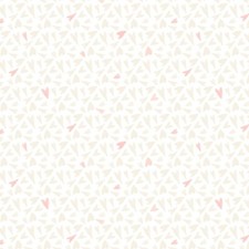 Feline Drive Fabric CAT RESCUE Hearts Allover White - Fat Quarter 18"x 22" FQ