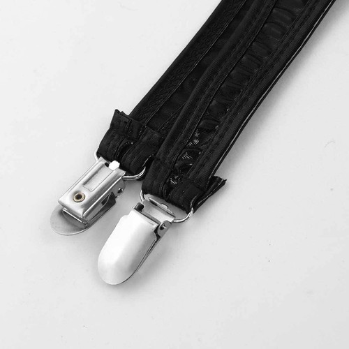 Womens Garter Belt Suspender Wet Look Duck-Mouth Clips for Thigh High Stockings - Picture 28 of 60