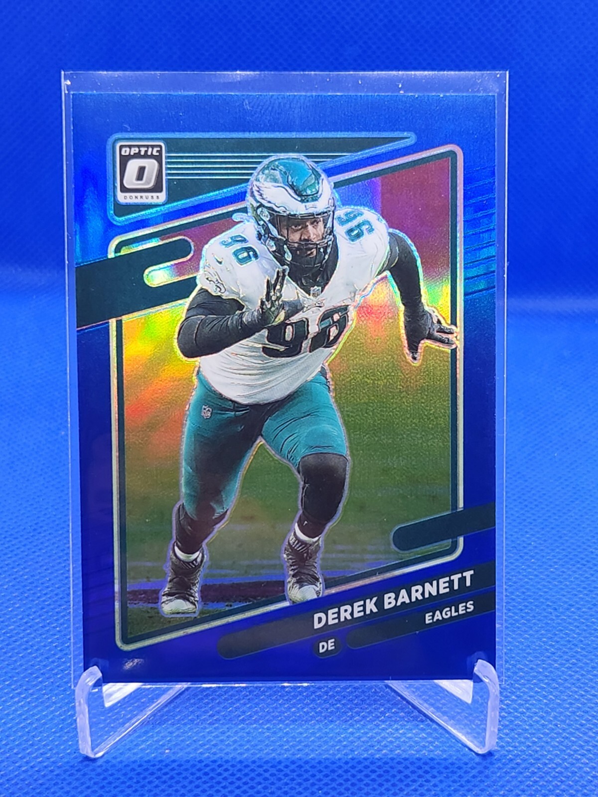 2021 Donruss Optic Blue #11 Derek Barnett Eagles 158/179
