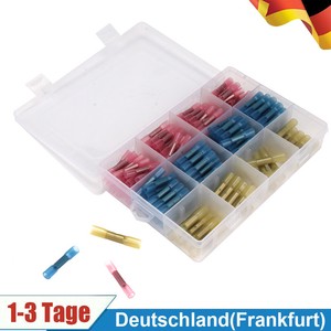 200x Lötverbinder Schrumpfverbinder Stoßverbinder Quetschverbinder Kabelver Set