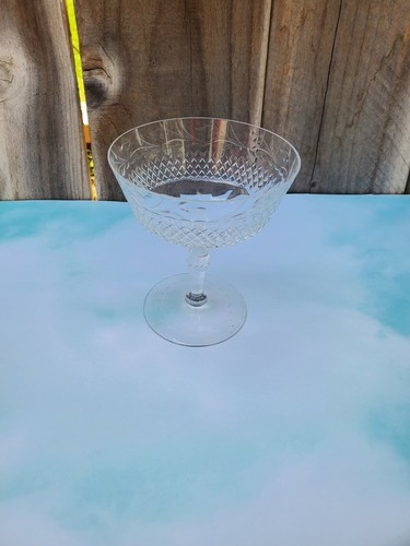 Kosta Boda (Sweden) Floral Cut Crystal Clear Liquor Cocktail Goblets - Picture 2 of 6