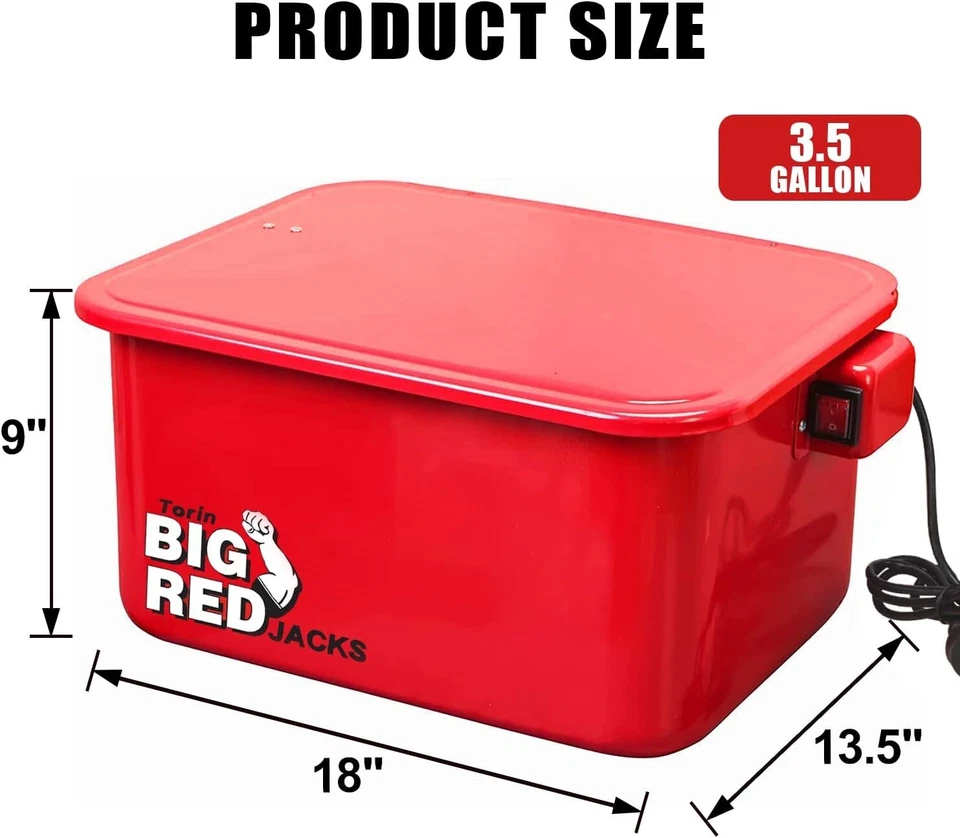 BIG RED T10035 Torin Portable Steel Cabinet Parts Washer with 110V Electric Pump - Image 4 of 4