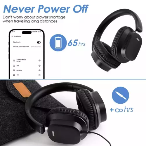 Over Ear Kopfhörer Bluetooth Wireless Headset Kabellos Geräuschisolation Stereo - Bild 1 von 15