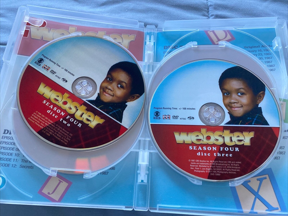 Webster: Season Four 4 (DVD) Very Rare!! Authentic