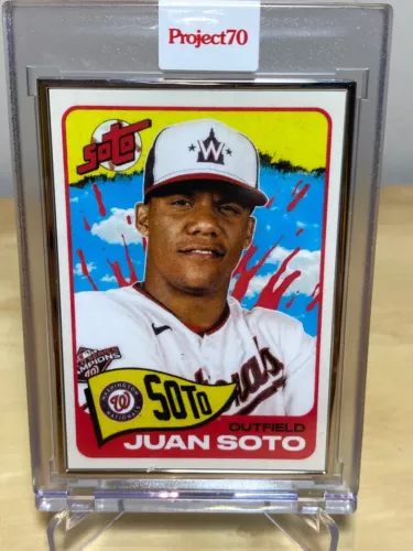 JUAN SOTO x TYSON BECK TOPPS 2021 PROJECT 70 ARTIST PROOF A/P #16/51 CARD #161