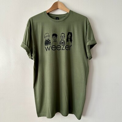 weezer - Tシャツ Lサイズ Weezer T-Shirt 100% Lightweight Ringspun Cotton NEW Mens Unisex