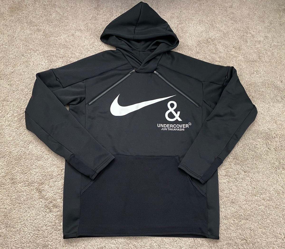 Nike x Undercover Jun Takahashi Hoodie Black Men's Size L Nike x Undercover Jun Takahashi Hoodie Black Men's Size L