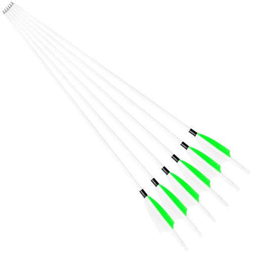 30'' Archery Carbon Arrows SP500 3" Turkey Feathers Recurve Bow Hunting Target - Picture 10 of 14
