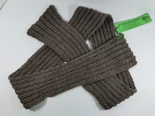 Brand New BUSHMODE KNITS Super Soft Australian Wool Scarf, Nut Brown, 66" x 4"