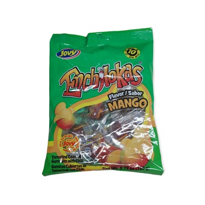 Jovy Enchilokas mango flavor Gummies Chili Mexican Candy 5.29oz