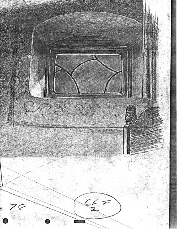 Pinocchio Disney Rare Animation Layout Photcopy  015