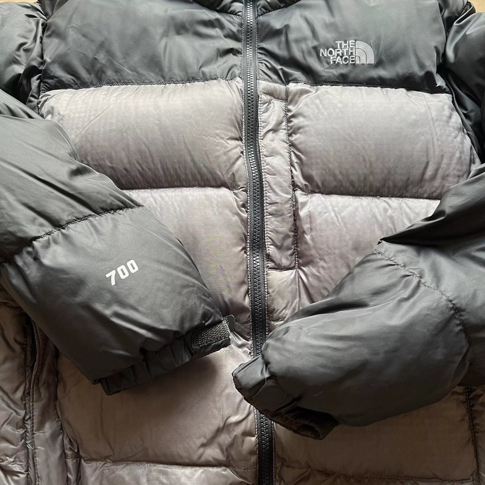 north-face 700 puffer full zip insulated down nuptse outerwear jacket