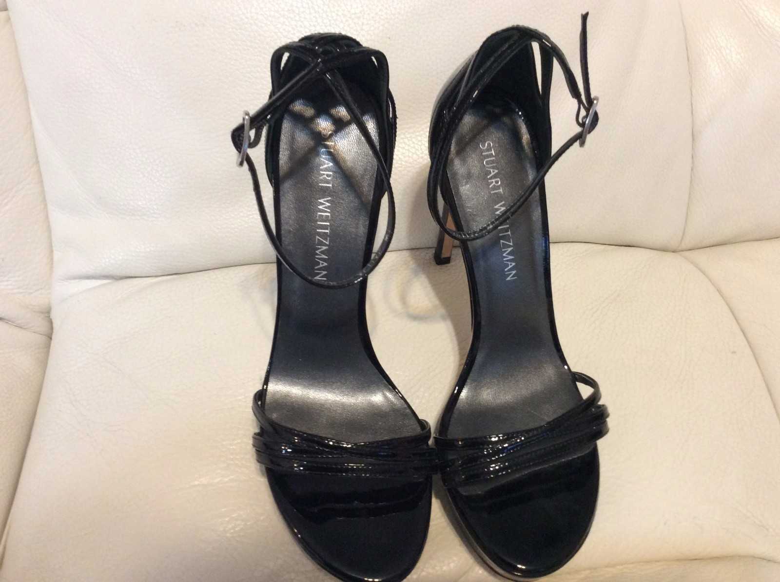 Stuart Weitzman Con Plataforma Tiras Sandalias De Plataforma Con Tacones Charol Negro 8.5 Nuevo 5a1c0f Stuart Weitzman Con Plataforma Tiras Sandalias De Plataforma Con Tacones Charol Negro 8.5 Nuevo 5a1c0f