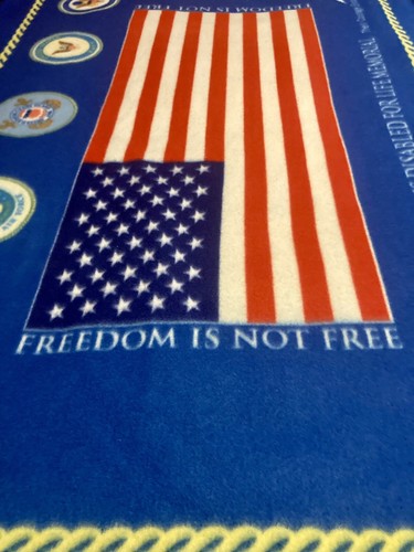 The Americans Veterans Disabled For Life. Memorial Blanket, Tapestry. Very Clean - Picture 2 of 11