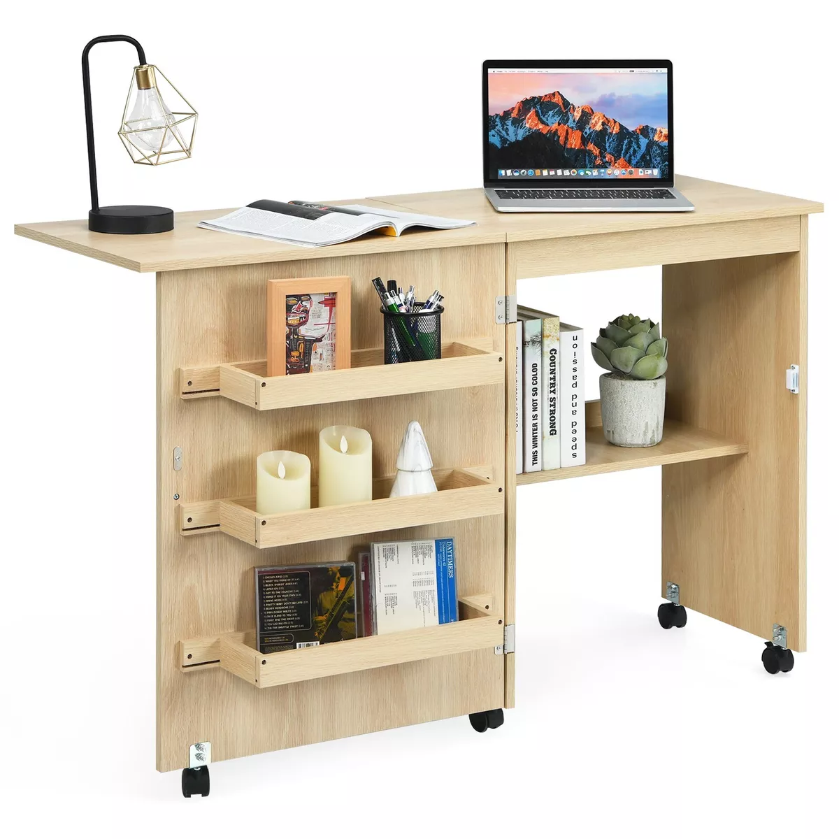 Rolling on sale craft desk