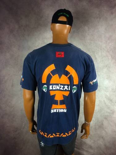 RARE Vintage 1993 Bonzai Records Belgium Trance Gabber Rave Band Tee Size XL