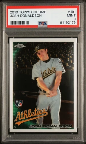 JOSH DONALDSON 2010 Topps CHROME #191 PSA 9 MINT RC