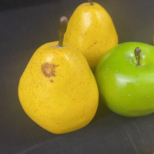 Pere Mele Frutta Finta Artificiale Lotto 8 Giallo Verde - Foto 5 di 5