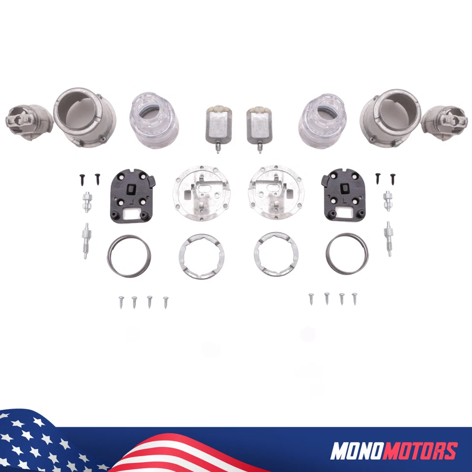 Folding Side Square Mirror Repair Kit Motor Full Set For BMW X5 E53 Freelander 1 - Image 3 of 4