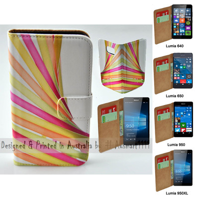 For Nokia Series - Colour Straw Print Theme Wallet Mobile Phone Case Cover