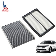 Engine Air Filter & Cabin Air Filter Premium Set For 2016-2020 Kia Sorento New