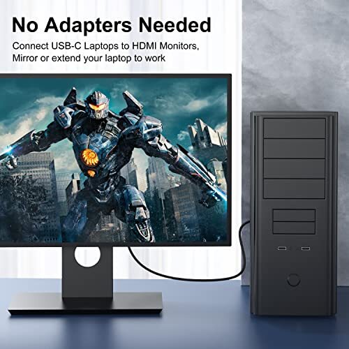 4K DisplayPort auf HDMI Kabel 6 Fuß 2er-Pack, Display Port DP auf HDMI Kabel 6 Fuß... - Bild 5 von 7