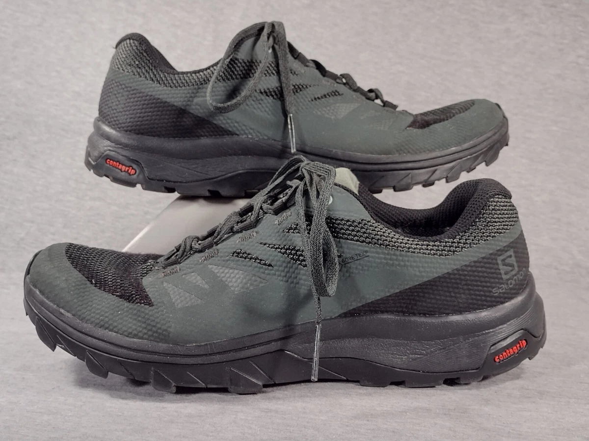 Salomon Outline GTX Men size 11.5 Dark Gray Trail Running Shoes Salomon OUTline Hiking Shoe - Gore-Tex and Grip for Your  main image 4