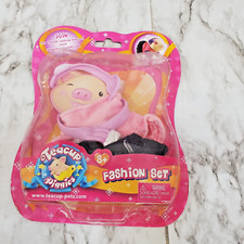 Pig Teacup Piggies Fashion Outfit Set Pink Denim Blue Clothes Scarf New