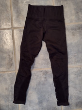 ATHLETA Compression Leggings Yoga Athleisure Capri Cropped Length Black Sz XS