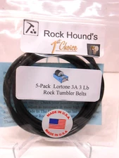 Rockhound's 1st Choice   3lb 3a Replacement Belts Lortone (5 Pack) FREE SHIPPING