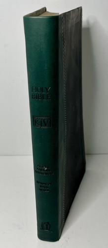 KJV Bible Reference Edition Classic Series Nelson 1989 w/ Slipcase Green & Black - Picture 4 of 7