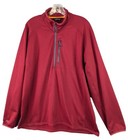 Orvis Men's Red 1/2 Zip Features