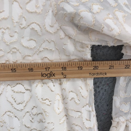 Jodifl Dress Womens Small White Swing V Neck Long Tiered Sleeve Ruffle Mini Boho - Picture 8 of 10