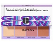 CLINIQUE GLOW ALL OUT BLUSHING BLUSH STAY MATTE POWDER TRUE BRONZER PALETTE NIB