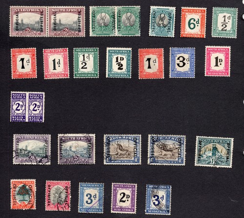 STAMP LOT OF SOUTH AFRICA OFFICIALS AND POSTAGE DUES, MH AND USED - 第 1/2 張圖片