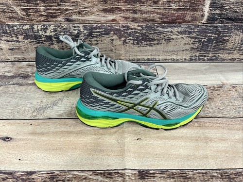 Asics Gel Cumulus Women’s 7 Sneaker Shoe Green/Gray Fluidride Running Shoes - Picture 5 of 7