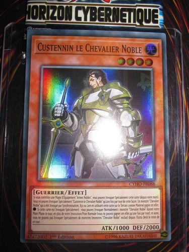 YU-GI-OH! SUPER RARE CUSTENNIN LE CHEVALIER NOBLE CYHO-FR088 NEUF EDITION 1 - 第 1/1 張圖片