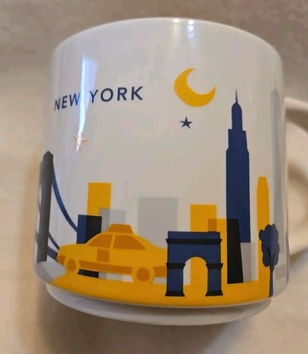 Starbucks New York City NYC 2016 You Are Here Collection Coffee Cup Mug 14oz - Picture 3 of 10