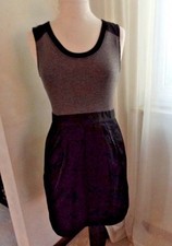 THEORY DRISTI  BEAUTIFUL GRAY AND BLACK DRESS SC 8 EUC/SALE