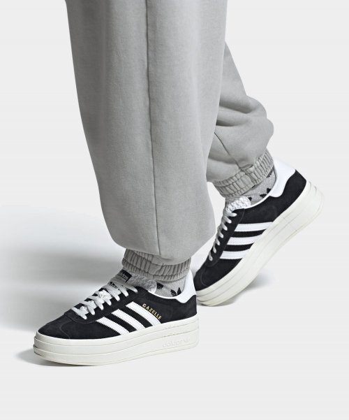 New Adidas Women's Gazelle Bold Shoes - Black (HQ6912) | eBay