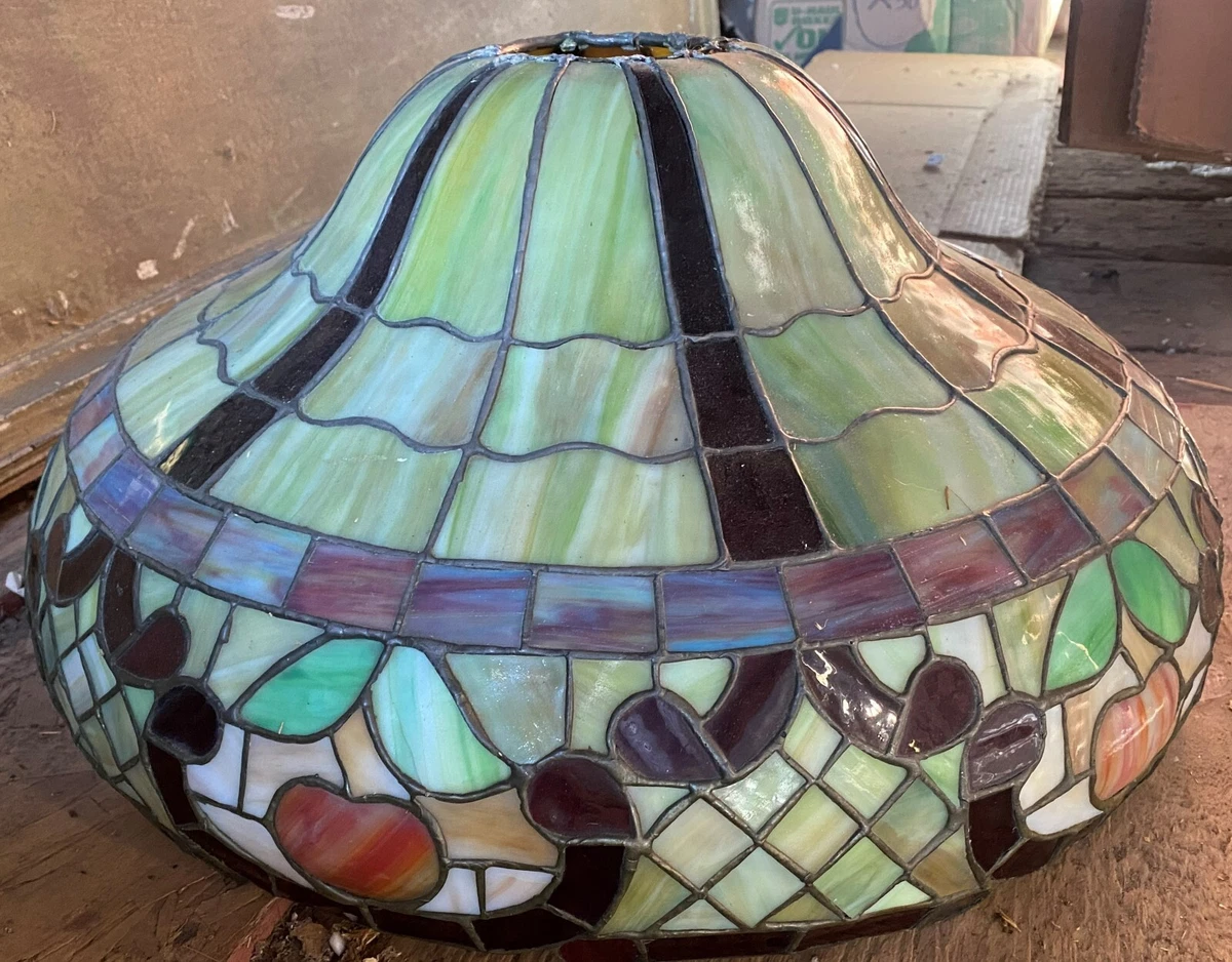 Antique Wilkinson Style Leaded Glass Lamp Shade