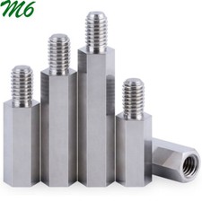 M6 Male-Female 304 Stainless Steel Hex Column Standoff Support Spacer PCB Board
